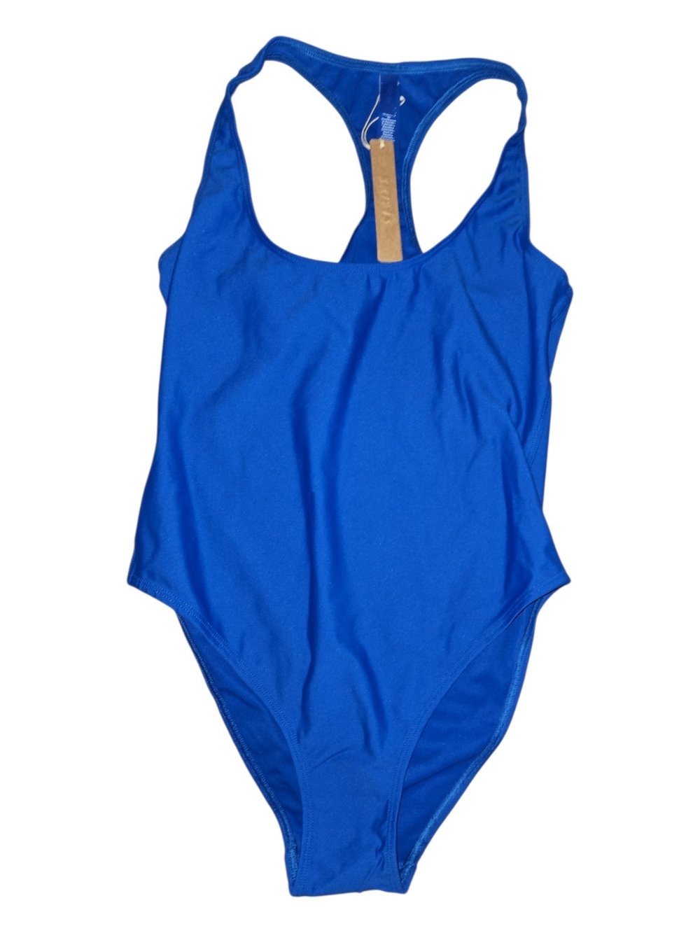 NWT SKIMS Iconic Swim Racerback One Piece Blue Cobalt Large